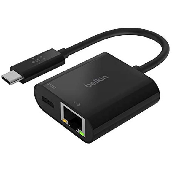 Belkin USB-C to Ethernet Adapter + Charge - Picture 1 of 5